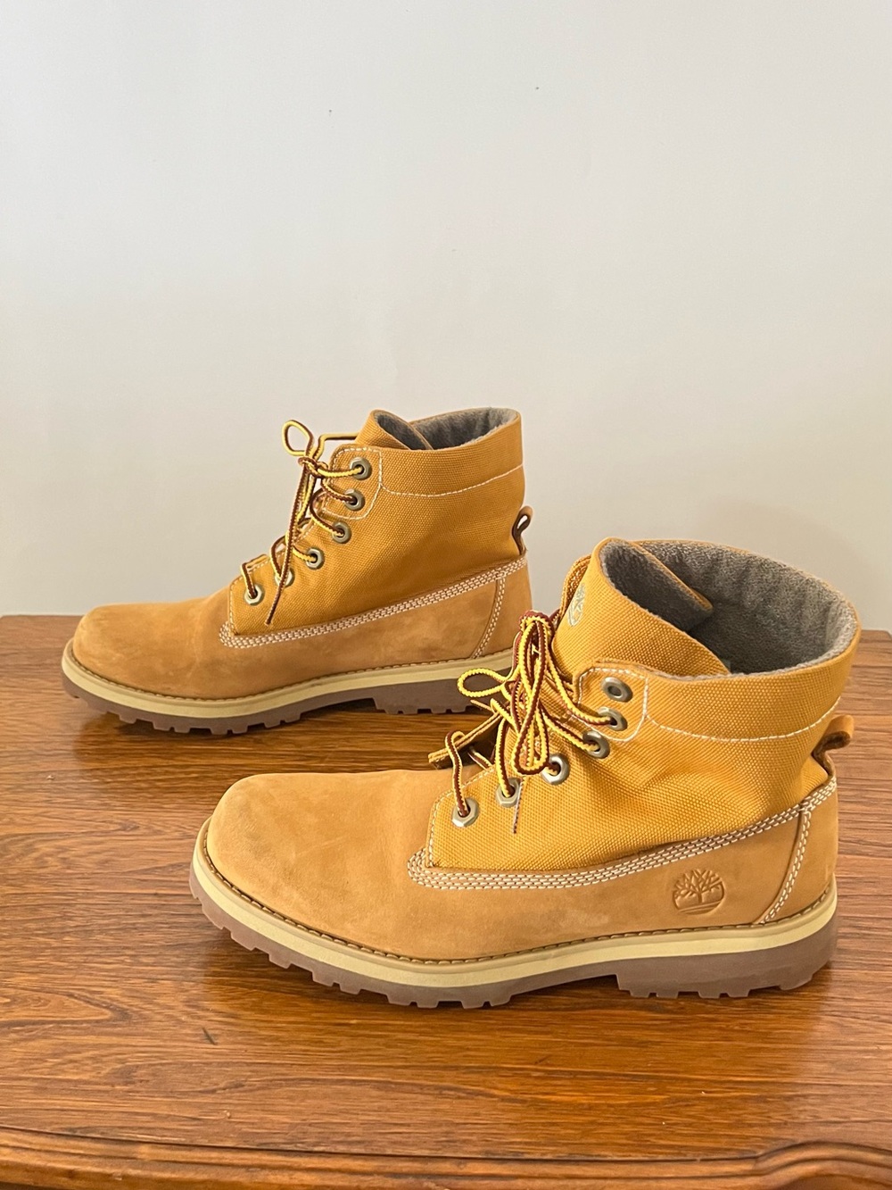 Timberland Men's Wheat/Tan Nubuck Lace-Up Work Boots